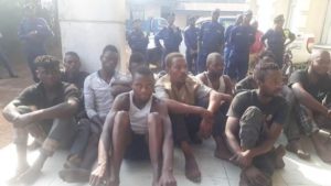 Insécurité à Goma 40 présumés bandits et criminels présentés à la presse