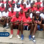 L’International Bismarck Biyombo et les jeunes basketteurs de Goma
