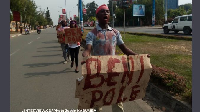 Manifestation à Goma de la lucha à Beni
