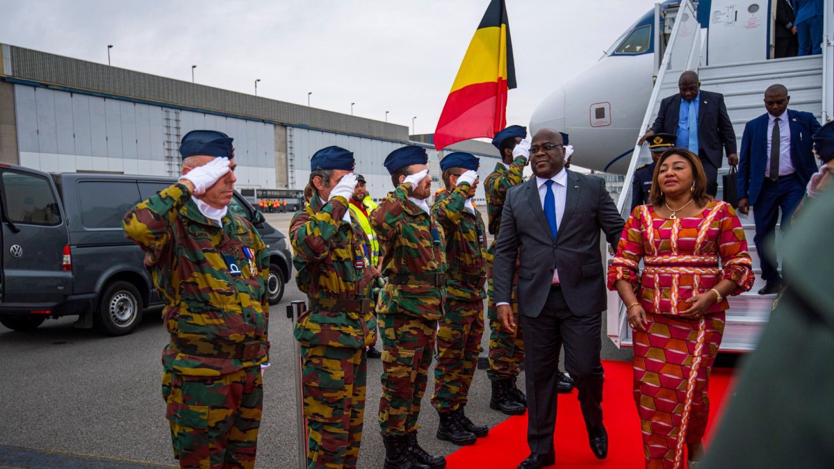 Felix tshisekedi bruxelles belgique arrivée