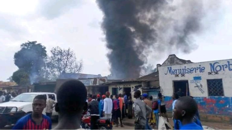 Kananga incendie dépot carburant
