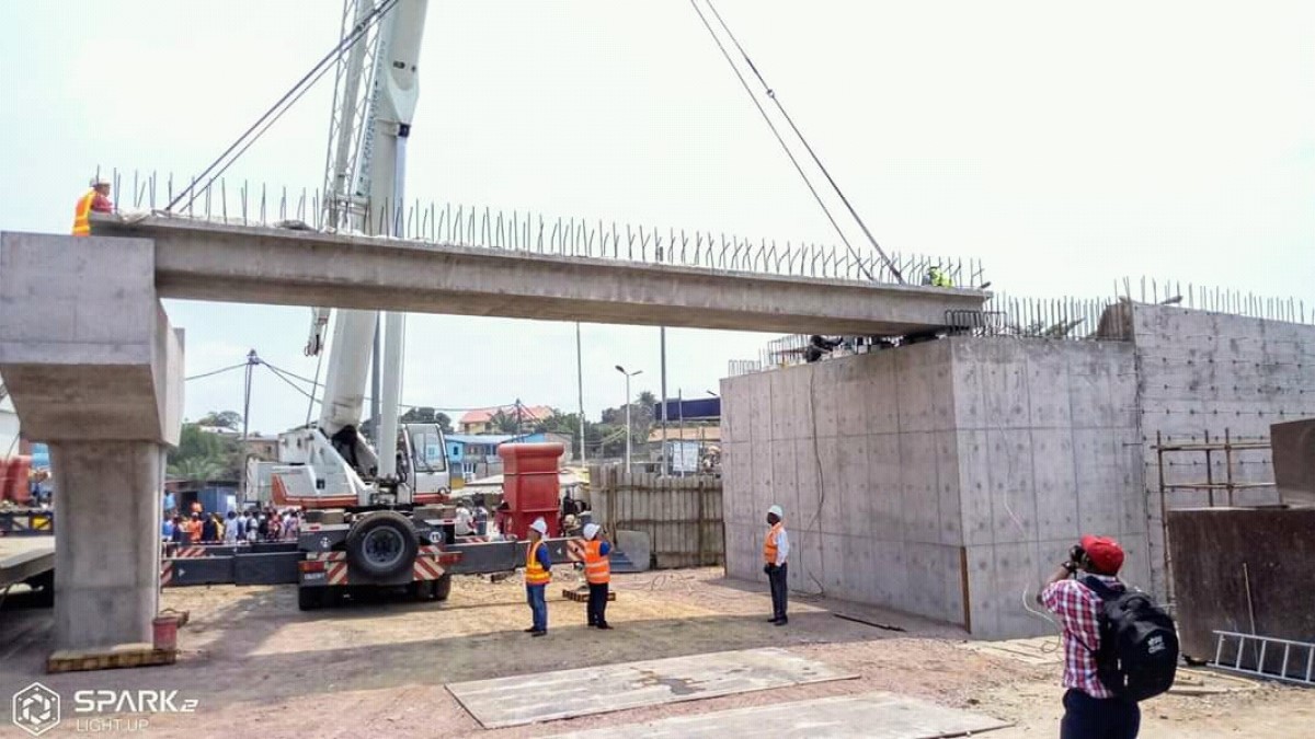 Kinshasa les travaux des sauts-de-mouton