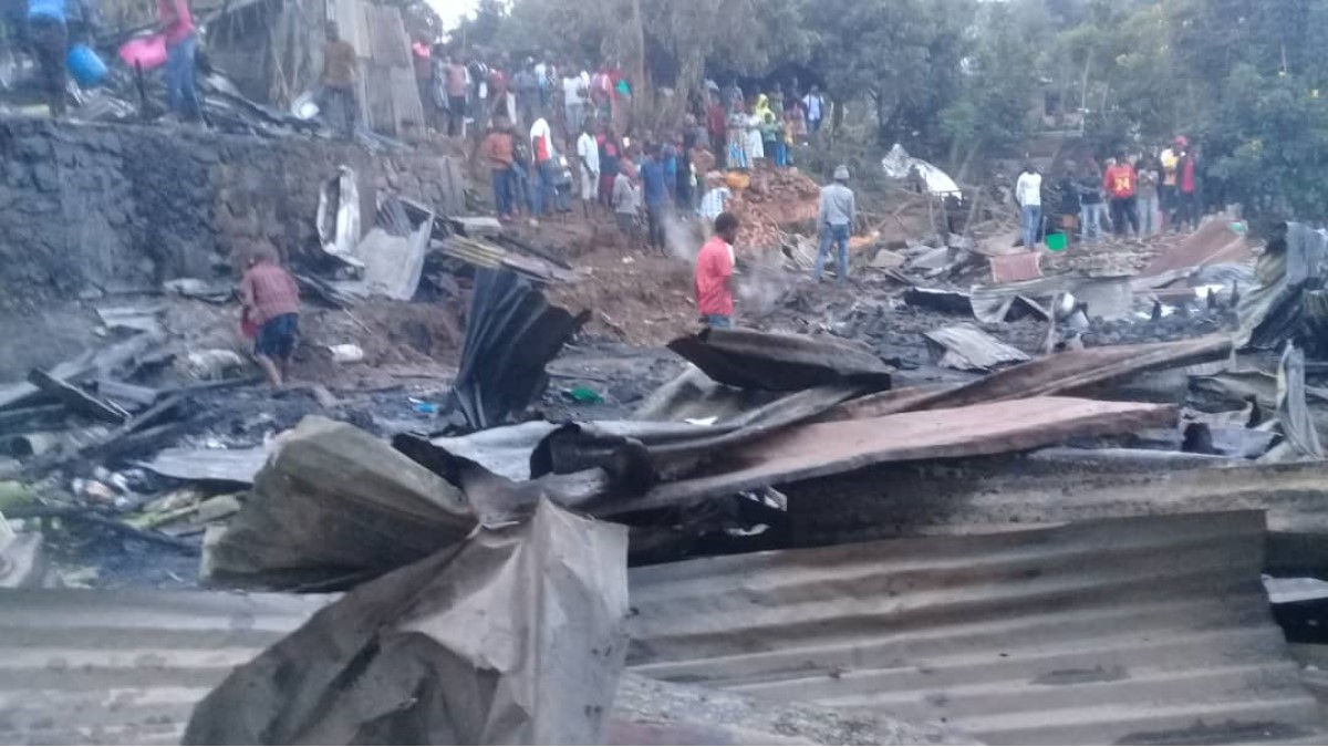 RDC: une dizaine des maisons détruites dans un nouvel incendie à Bukavu