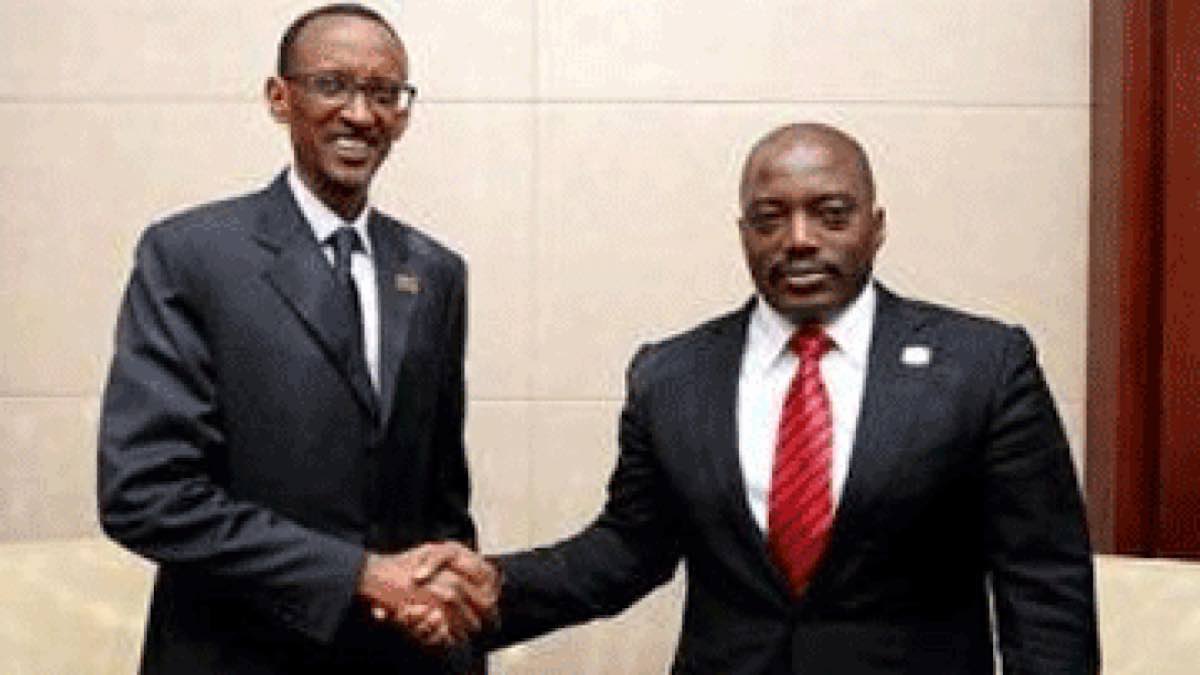 Joseph Kabila et Paul Kagame Bukavu