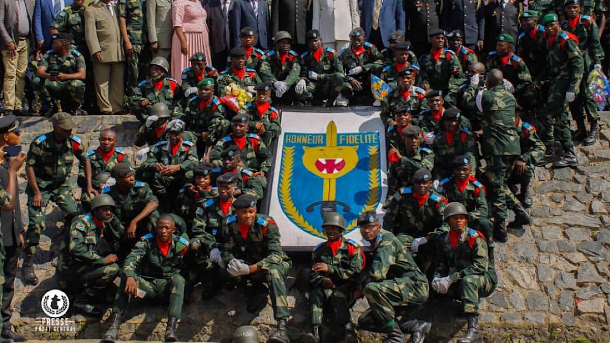 RDC/ Forces armées: 223 lauréats officiers ont prêté serment de sous-lieutenant ce jeudi à Kananga