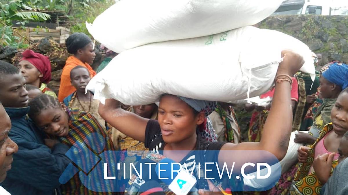 Nord-Kivu RutshurU le CICR offre des vivres