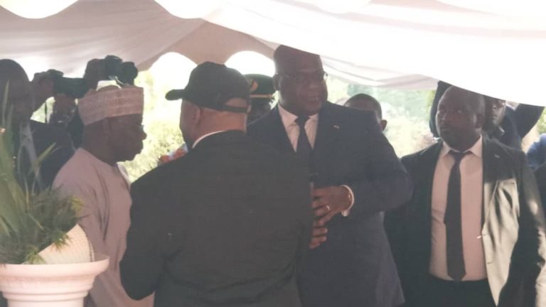 Félix Tshisekedi vient d'inaugurer le laboratoire agricole Olesegun Obasanjo
