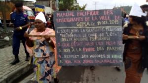 Goma les enseignants sont dans la rue