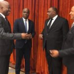 leaders de Lamuka Fridolin Ambong Martin Fayulu, Jean-Pierre Bemba, Moïse Katumbi et Adolphe Muzito