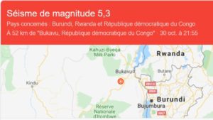 tremblement de terre bukavu seisme