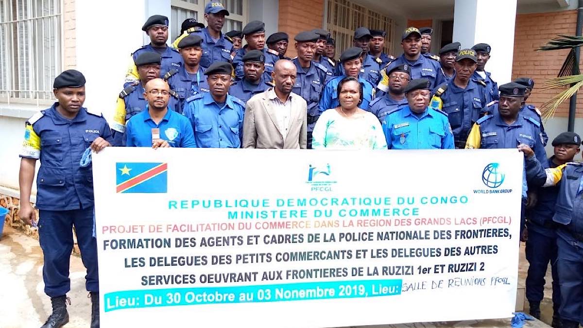 Bukavu agents cadre police frontalière