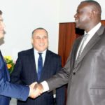 Augustin Kibasa et la délégation tunisienne