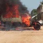 Beni des motos et médicaments incendiés