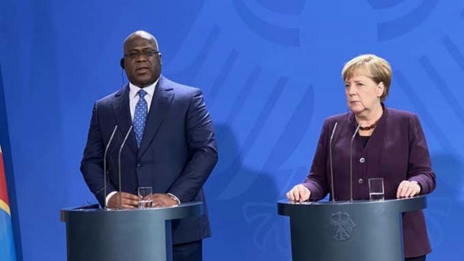 Felix tshisekedi et la chancelière allemande