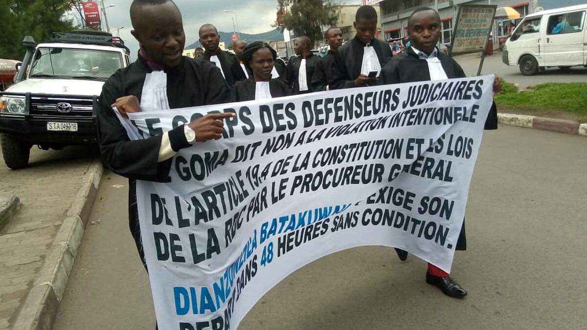 Goma les avocats et magistrats le depart du procureur de la province