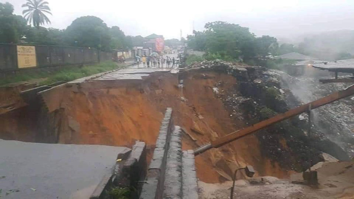 Pluie diluvienne à Kinshasa