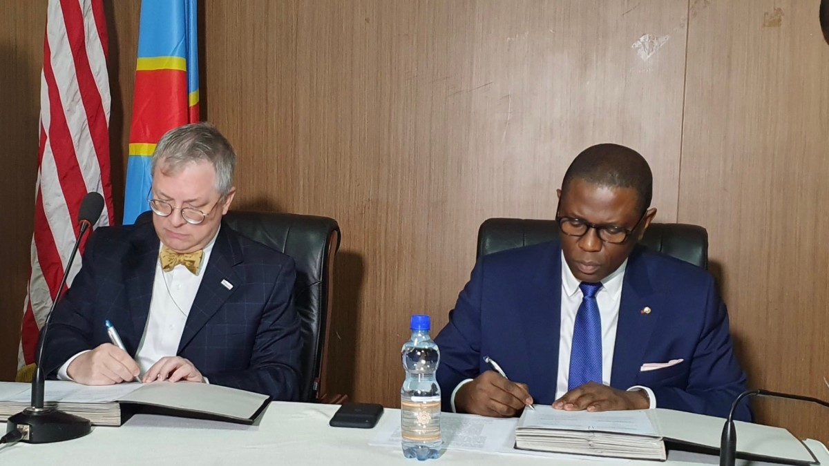 USAID RDC M. Paul Sabatine Ministre Manjolo Buakila