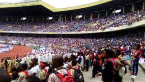 début de messe du cardinal Ambongo