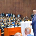 Le président Felix au parlement