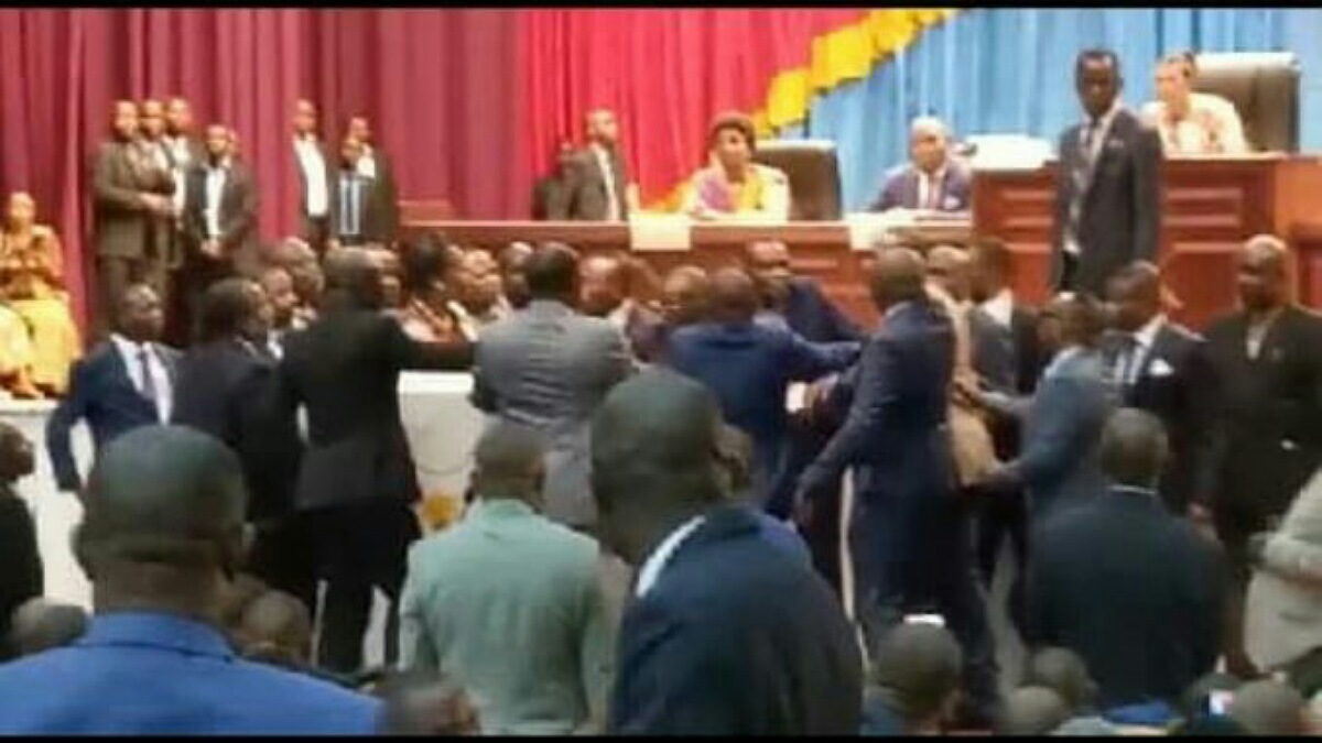 RDC bagarre à l'Assemblée nationale