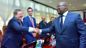 RDC le chef de l'État et une délégation des quelques ambassadeurs