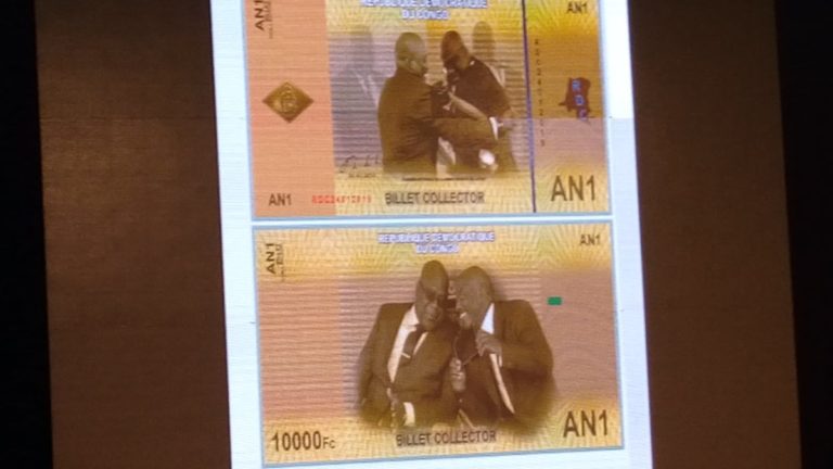 monnaie billet 10.000 francs congolais Felix et Kabila