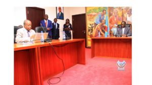 Dr Muyembe et Le premier Ministre ILUNGA