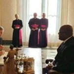 Félix Tshisekedi et le pape François au Vatican