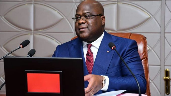 Le chef de l'Etat Félix Antoine Tshisekedi
