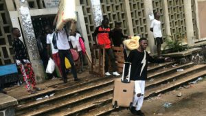 déguerpissement à l'UNIKIN