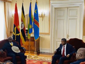 Félix Tshisekedi, Joao Lourenço, Paul Kagame et Yoweri Kaguta Museveni