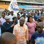 Augustin Kabuya visite au stade de martyrsla cérémonie commémorative de 38 ans d'existence de l'UDPS