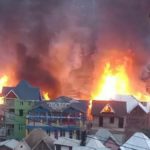 Bukavu Un incendie d'origine inconnue