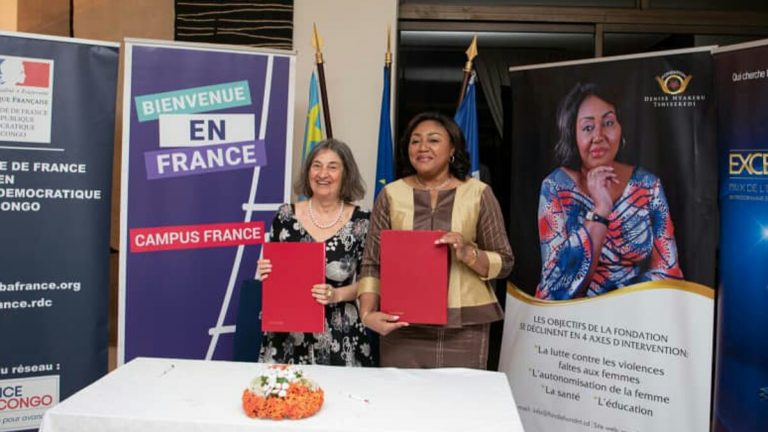 Denise Nyakeru Tshisekedi a signé un protocole d'accord avec campus France