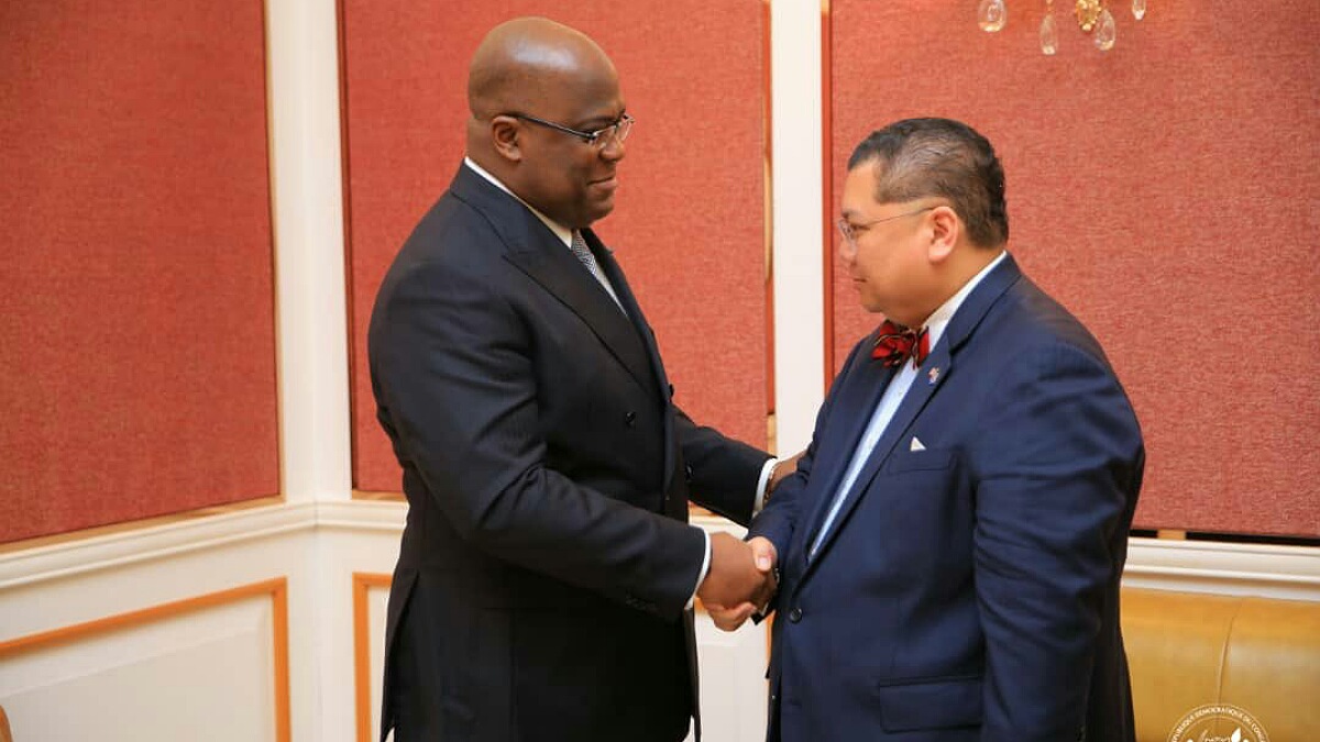 Félix Tshisekedi et Peter Pham