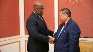 Félix Tshisekedi et Peter Pham