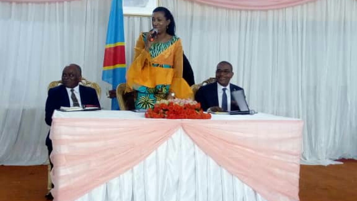 Jeanine Mabunda à Bukavu