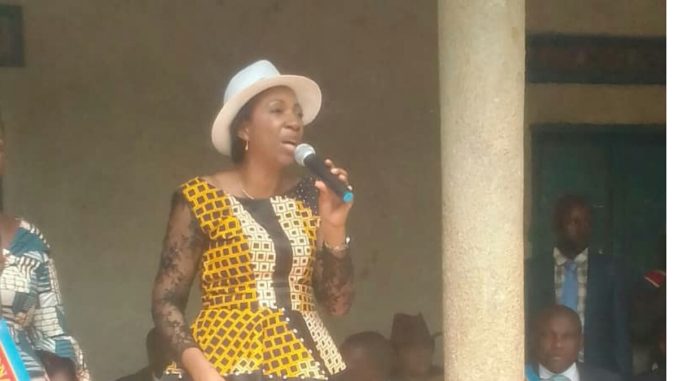 Jeanine Mabunda à Beni Jeanine Mabunda à Beni