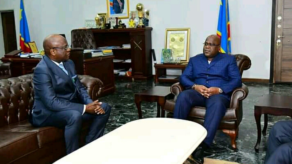 Jossart Nyoka Longo et Felix Tshisekedi