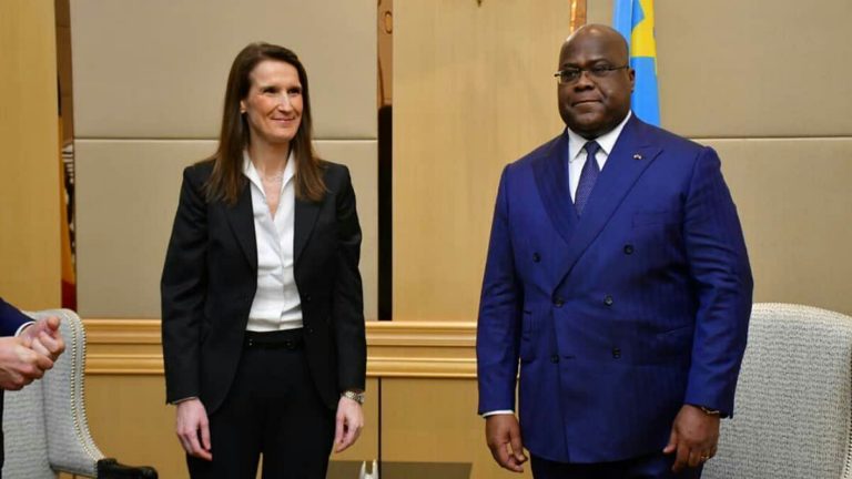 La Première Ministre belge Sophie Wilmès reçue par Felix Tshisekedi