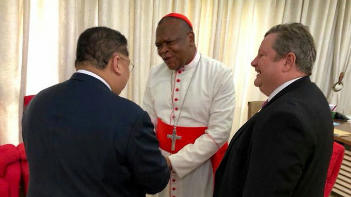 Le cardinal Fridolin Ambongo a échangé avec une délégation américaine