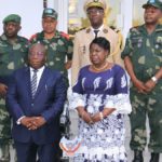 Marie Noëlle Koyara reçu par Ilunga Sylvestre