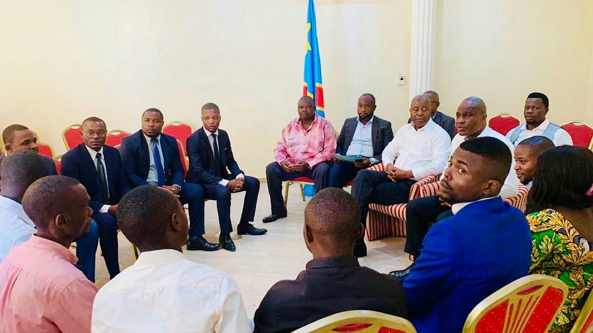 Muzito et Fayulu ont echangé avec un groupe des jeunes de l'Est