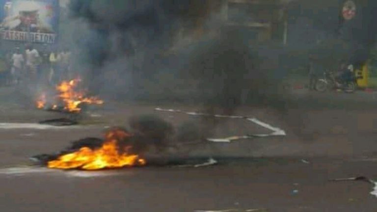 Quelques militants de l'UDPS en colère contre la suspension du gouverneur de Ngaliema