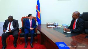 Ramazani Shadary et Zhu Jing ambassadeur chine pprd