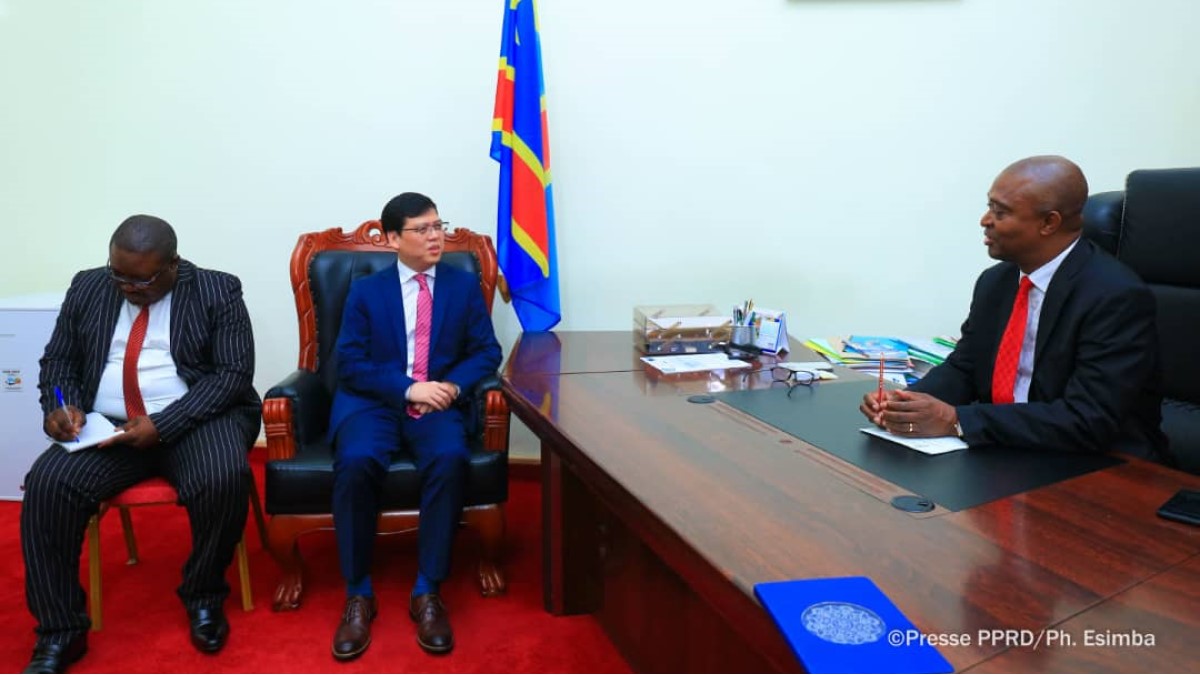 Ramazani Shadary et Zhu Jing ambassadeur chine pprd