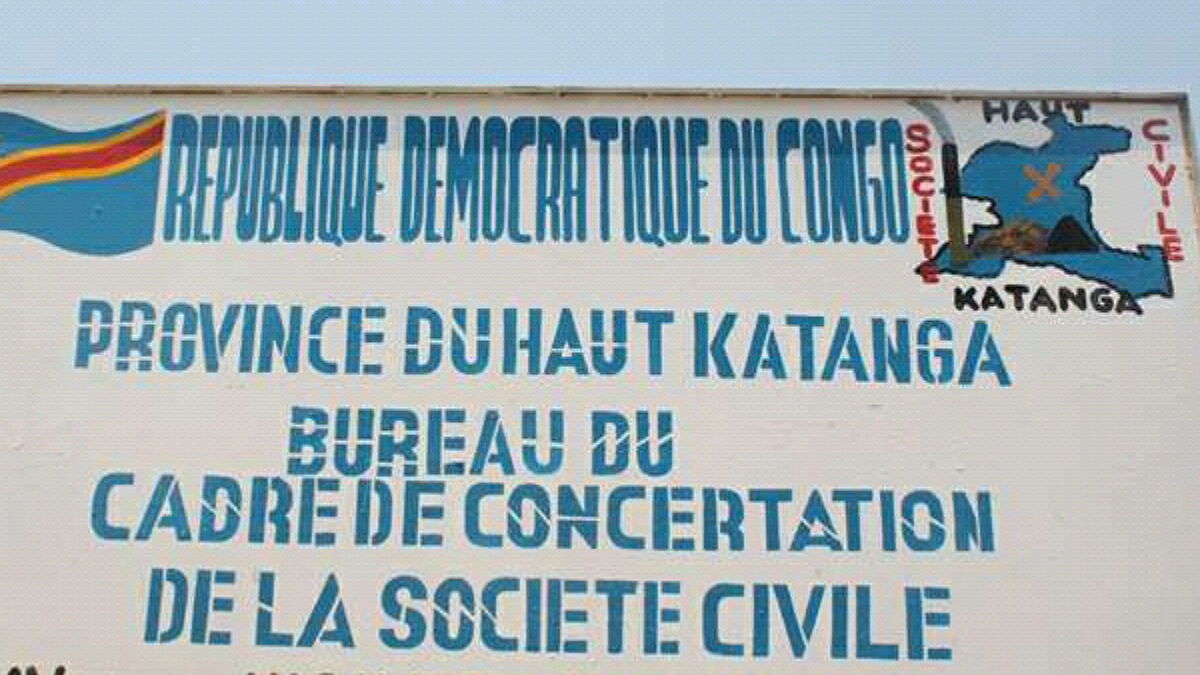 cadre de la concertation de la société civile,Haut-katanga