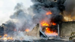 les dépôts de carburant implantés dans ce quartier habitable de Kananga ont pris feu