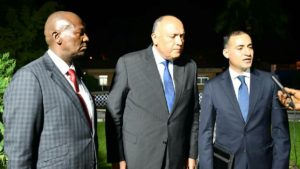 Le ministre égyptien des Affaires étrangères, Sameh Shoukry à kinshasa