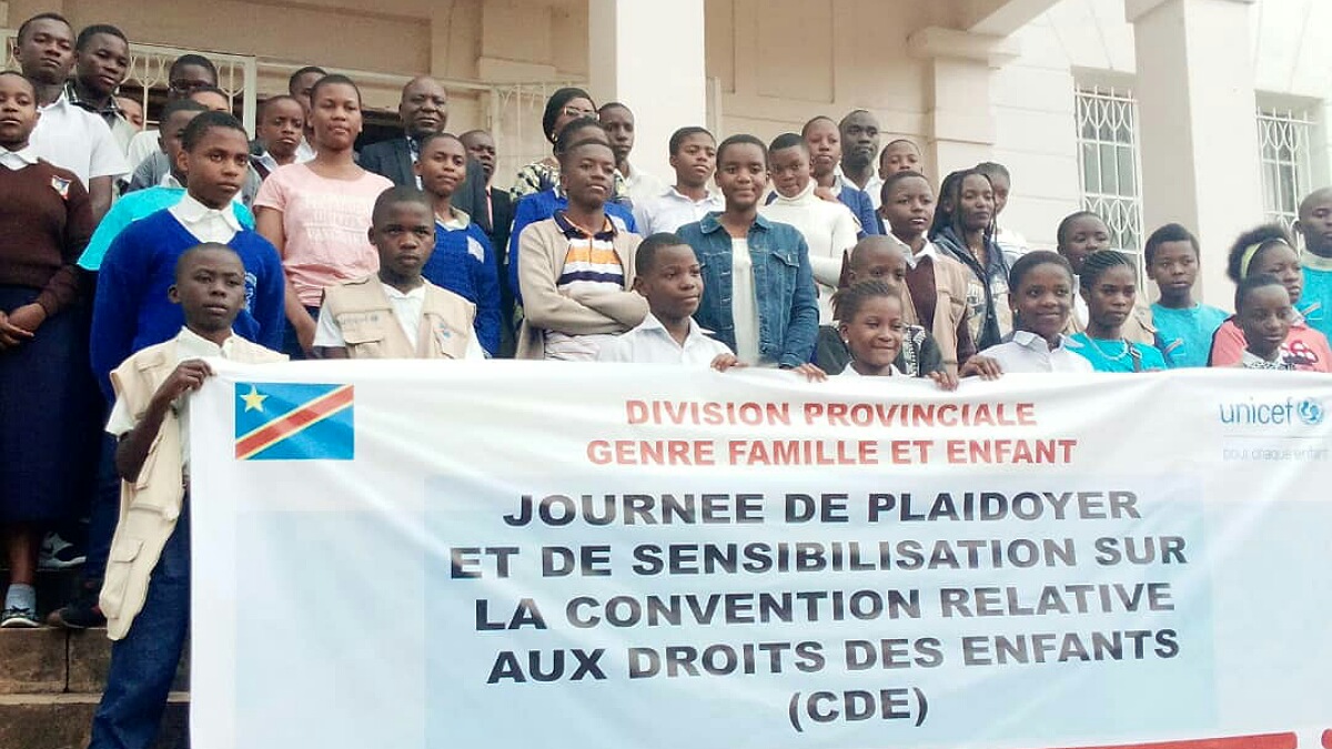 Les enfants reporters et parlementaires de la province du Sud-Kivu